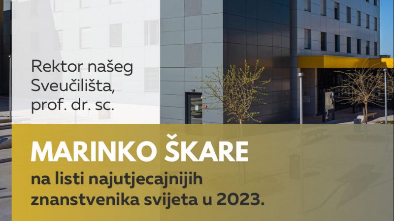Prof. dr. sc. Marinko Škare, rektor...